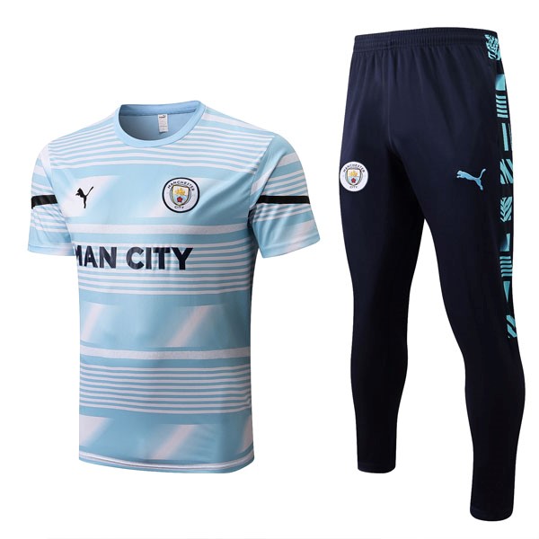 Camiseta Manchester City Conjunto Completo 2022/2023 Azul